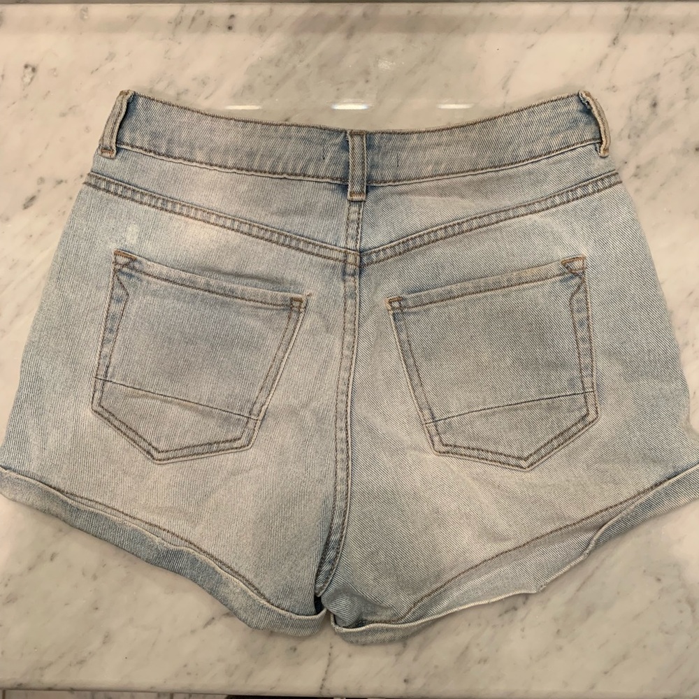 Kendall & Kylie High Waisted Cuffed Jean Shorts - Picture 4 of 6